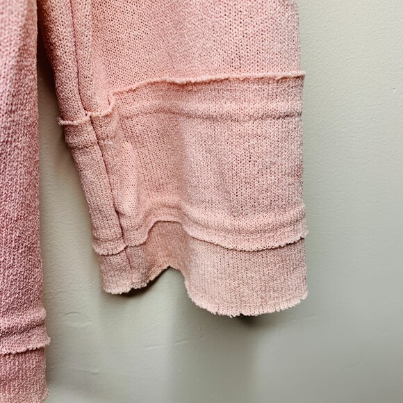 POL oversized pullover cotton henley pink ombre size small - Picture 10 of 11